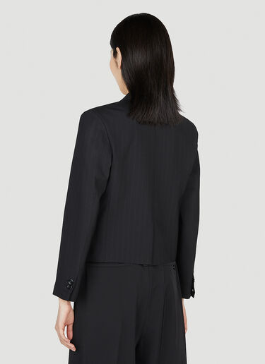 MM6 Maison Margiela Pinstripe Blazer Black mmm0252002