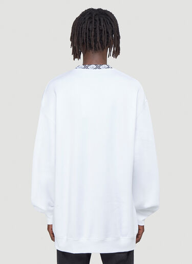 Acne Studios Oversized Sweatshirt White acn0141011