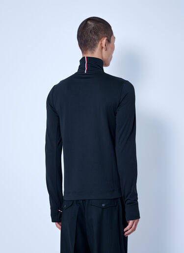 LN-CC® - Moncler Grenoble: Polartec® Polo Neck - Black Moncler Grenoble Polartec® Polo Neck Black mog0165008
