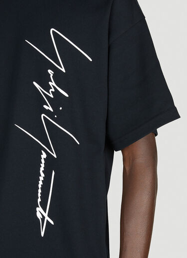 Yohji Yamamoto x New Era ロゴTシャツ ブラック yoy0152002
