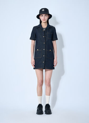 Moncler Denim Mini Dress Blue mon0260019