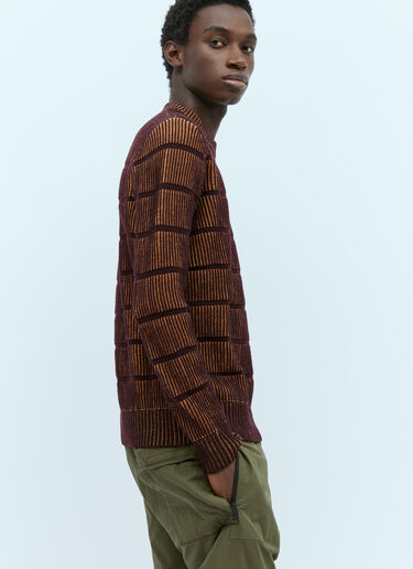 Bicolour Stitch Wool Knit Sweater Stone Island Bicolour Stitch Wool Knit Sweater Brown sto0154065