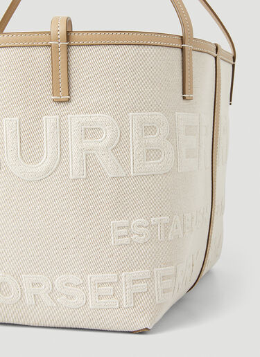 Burberry Horseferry Beach Mini Tote Bag   Cream bur0247073