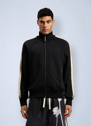Palm Angels Performance Zip-Up Track Jacket Black pma0162019