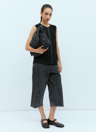 스퀘어 쿠션 숄더백 Issey Miyake 스퀘어 쿠션 숄더백 블랙 ism0254008