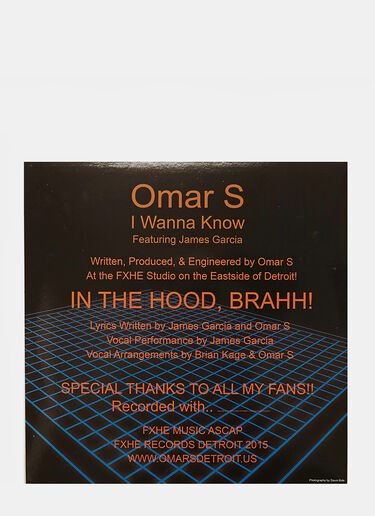 Music Omar S – I Wanna Know Black mus0590721