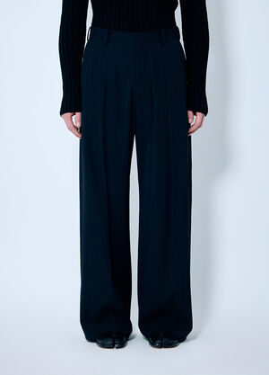 Acne Studios Pinstriped Tailored Pants Brown acn0160005