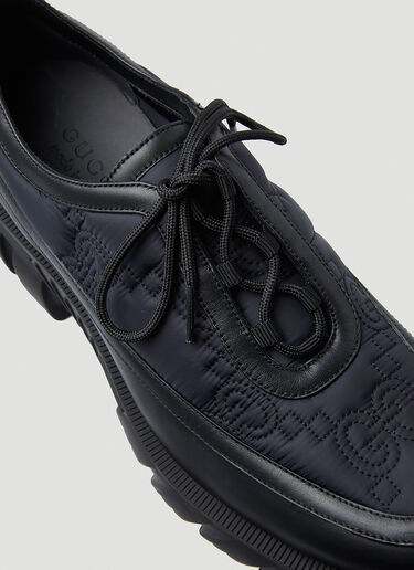 Gucci GG 衬垫系带鞋 黑 guc0150135