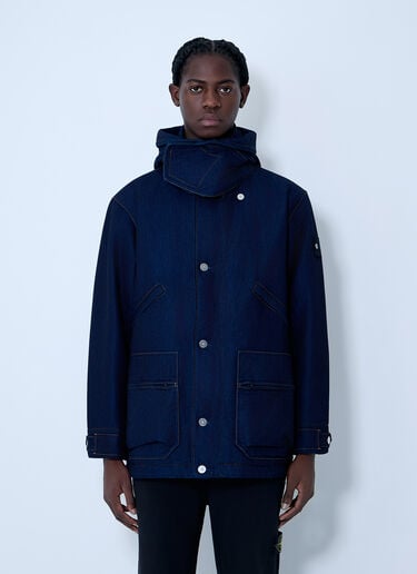 데님 후드 쇼트 파카 재킷 Stone Island 데님 후드 쇼트 파카 재킷 네이비 sto0162084