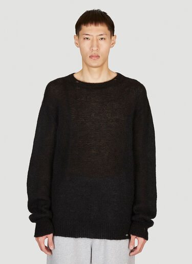 Dolce & Gabbana Wool-Blend Knit Sweater Black dol0154007