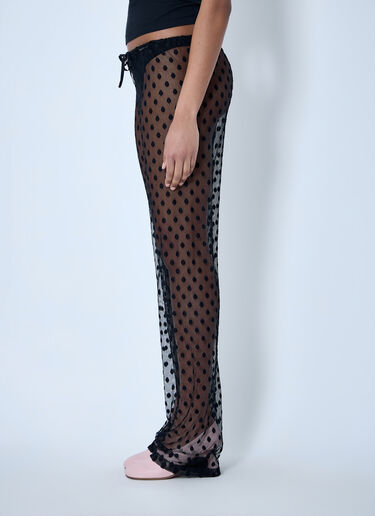 Dries Van Noten Sheer Lace Trousers Black dvn0264007