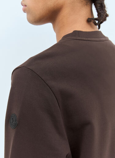 Moncler 徽标刺绣运动衫 棕色 mon0158025