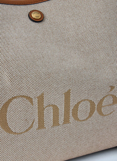 LN-CC® - Chloé: Clover Double Carry Bag - Cream Chloé Clover Double Carry Bag Cream chl0265050