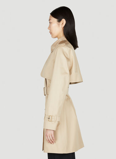 Burberry Check Trench Coat Beige bur0252008