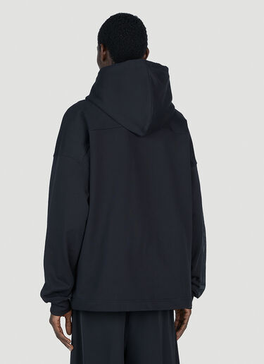 Y-3 로고 패치 후드 스웨트셔츠 블랙 yyy0152023