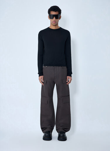 Rick Owens Fine Knit Wool Sweater Black ric0163011