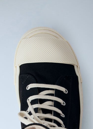 LN-CC® - Rick Owens DRKSHDW: High-Top Canvas Sneakers - Black Rick Owens DRKSHDW High-Top Canvas Sneakers Black drk0166018
