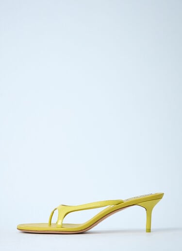 Acne Studios Leather Heel Sandals Yellow acn0261012