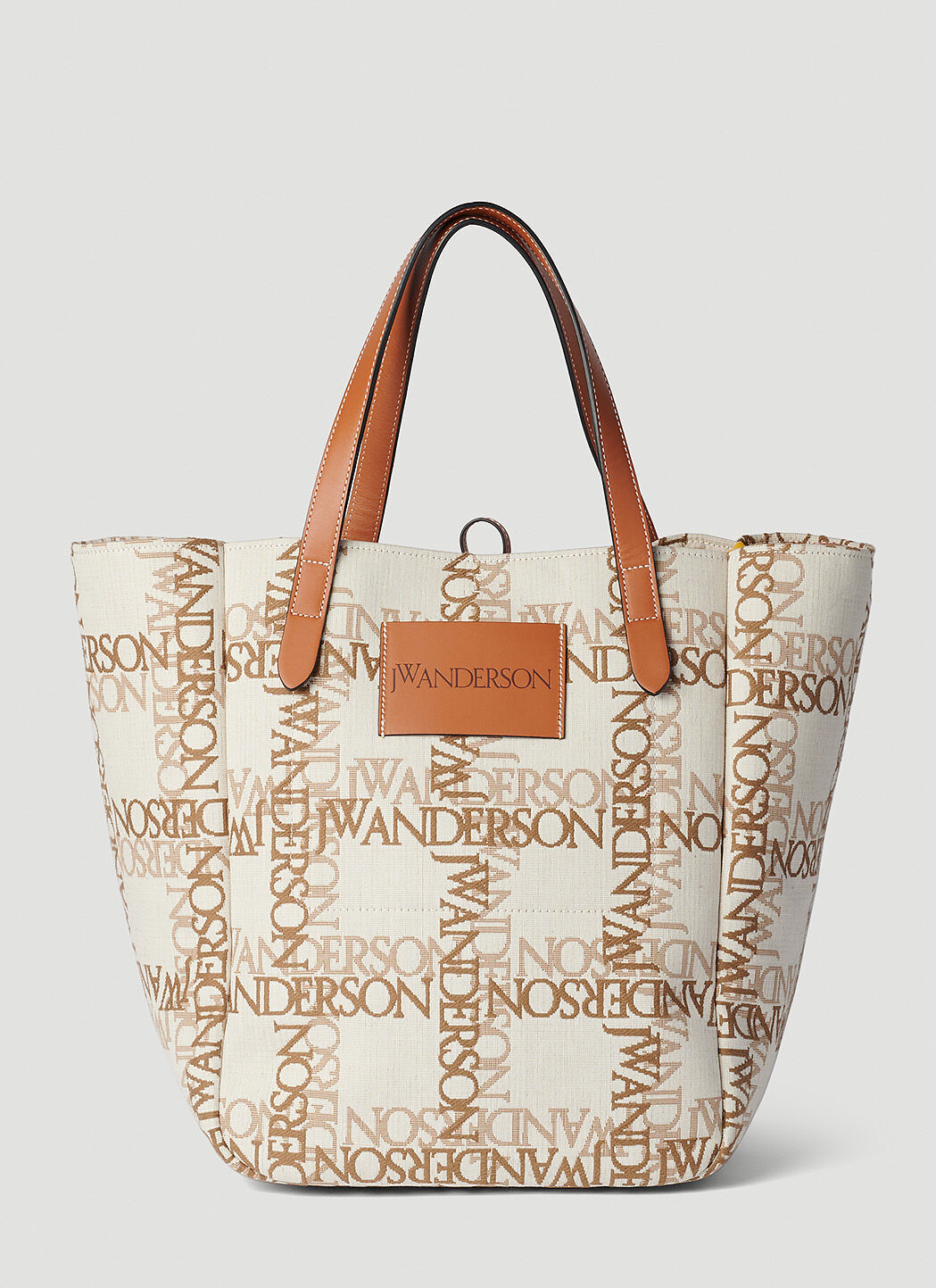 JW Anderson Belt Logo Tote Bag in Beige | LN-CC