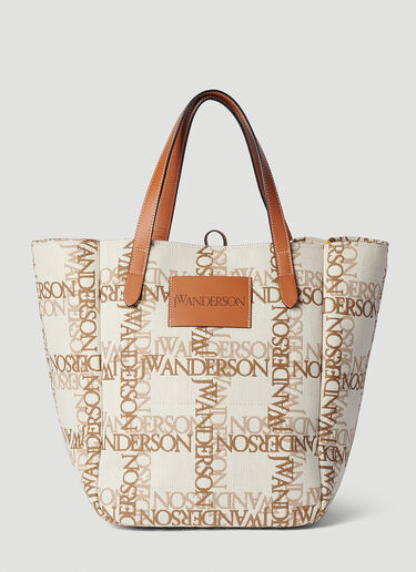 JW Anderson Belt Logo Tote Bag Beige jwa0251027
