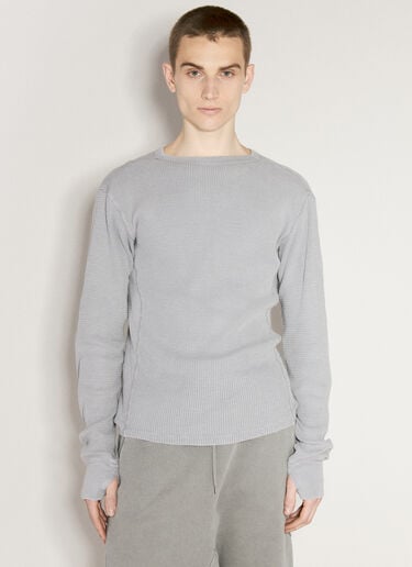 Entire Studios Thermal Long Sleeve T-Shirt Grey ent0155042