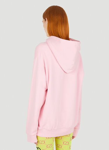 Gucci Love Parade Interlocking G Hooded Sweatshirt Pink guc0250054