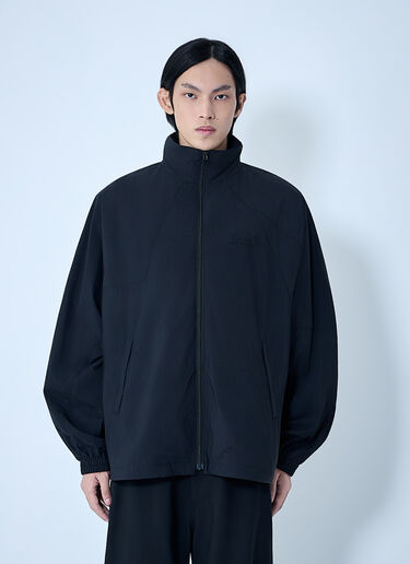 MM6 Maison Margiela High-Neck Zip-Up Jacket Black mmm0163012