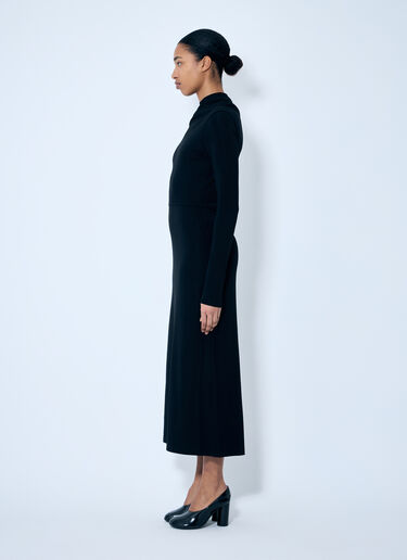 TOTEME Draped Jersey Dress Black tot0259038