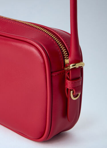 LN-CC® - Miu Miu: Leather Shoulder Bag - Red Miu Miu Leather Shoulder Bag Red miu0264212