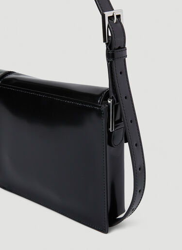 BY FAR Billy Patent Shoulder Bag Black byf0245001