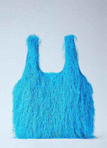 Dries Van Noten Marche Medium Tote Bag Blue dvn0264037