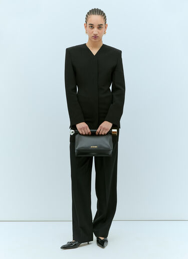 Jacquemus La Pochette Rond CarrÃ© 手拿包 黑色 jac0256054