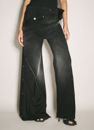 Y/Project Collapsed Waist Jeans Black ypr0358016