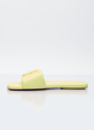 Marc Jacobs The J Marc Leather Slides Green mcj0255001