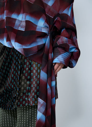 Dries Van Noten Asymmetric Shirt Burgundy dvn0262020