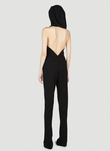 Saint Laurent Hooded Jumpsuit Black sla0252022