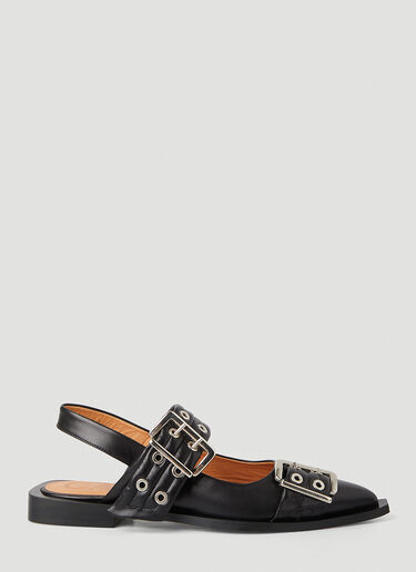 GANNI Slingback Shoes Black gan0247050