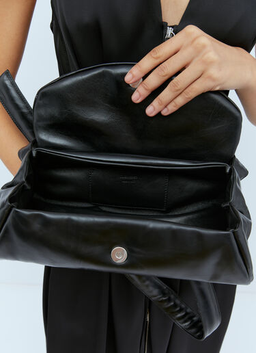 Jil Sander Large Cannolo Padded Crossbody Bag Black jil0254009