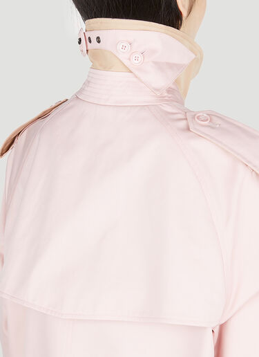 Cropped Trench Jacket Burberry Cropped Trench Jacket Pink bur0252012
