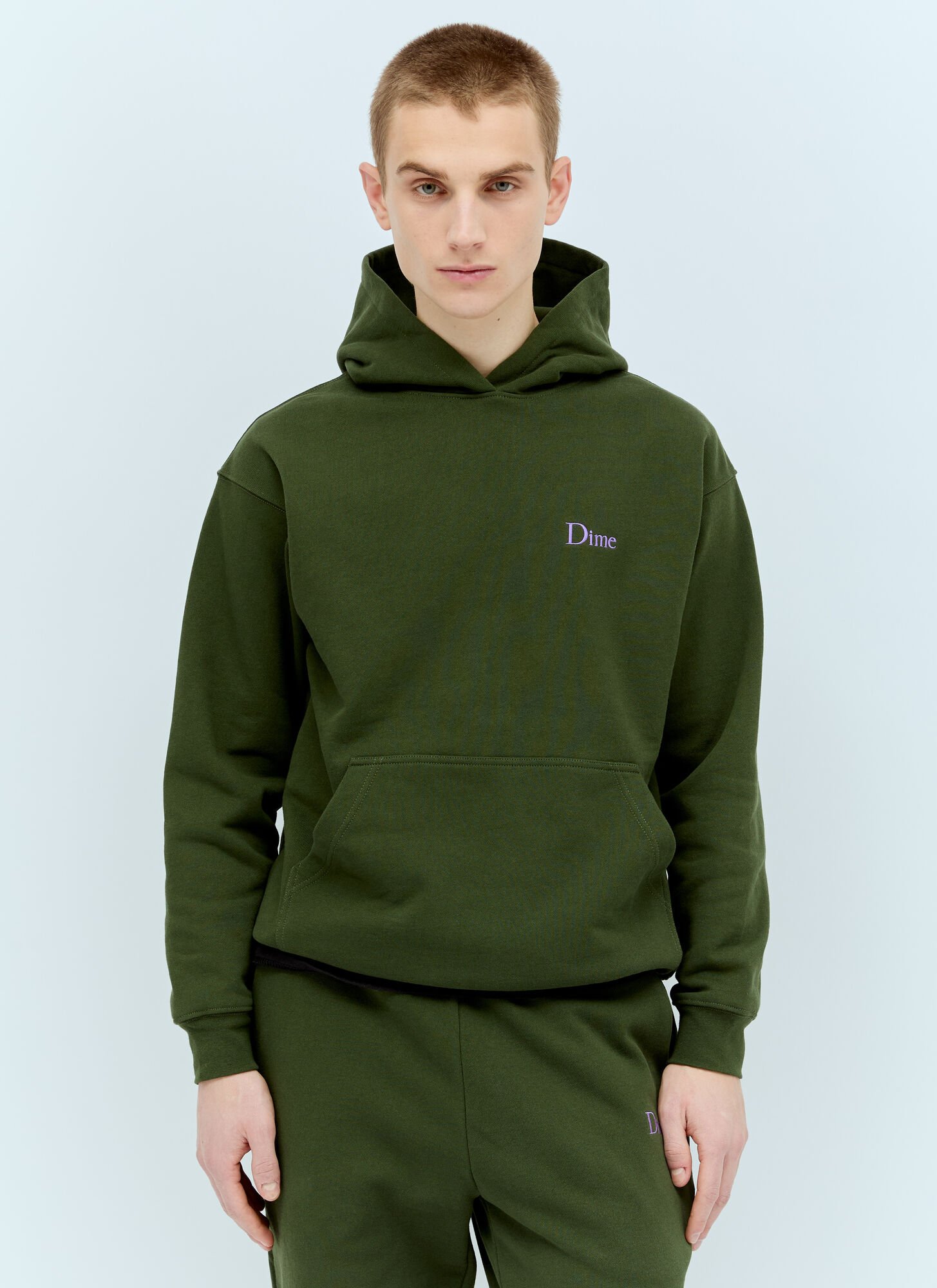 DIME CLASSIC SMALL LOGO HOODED SWEATSHIRT 