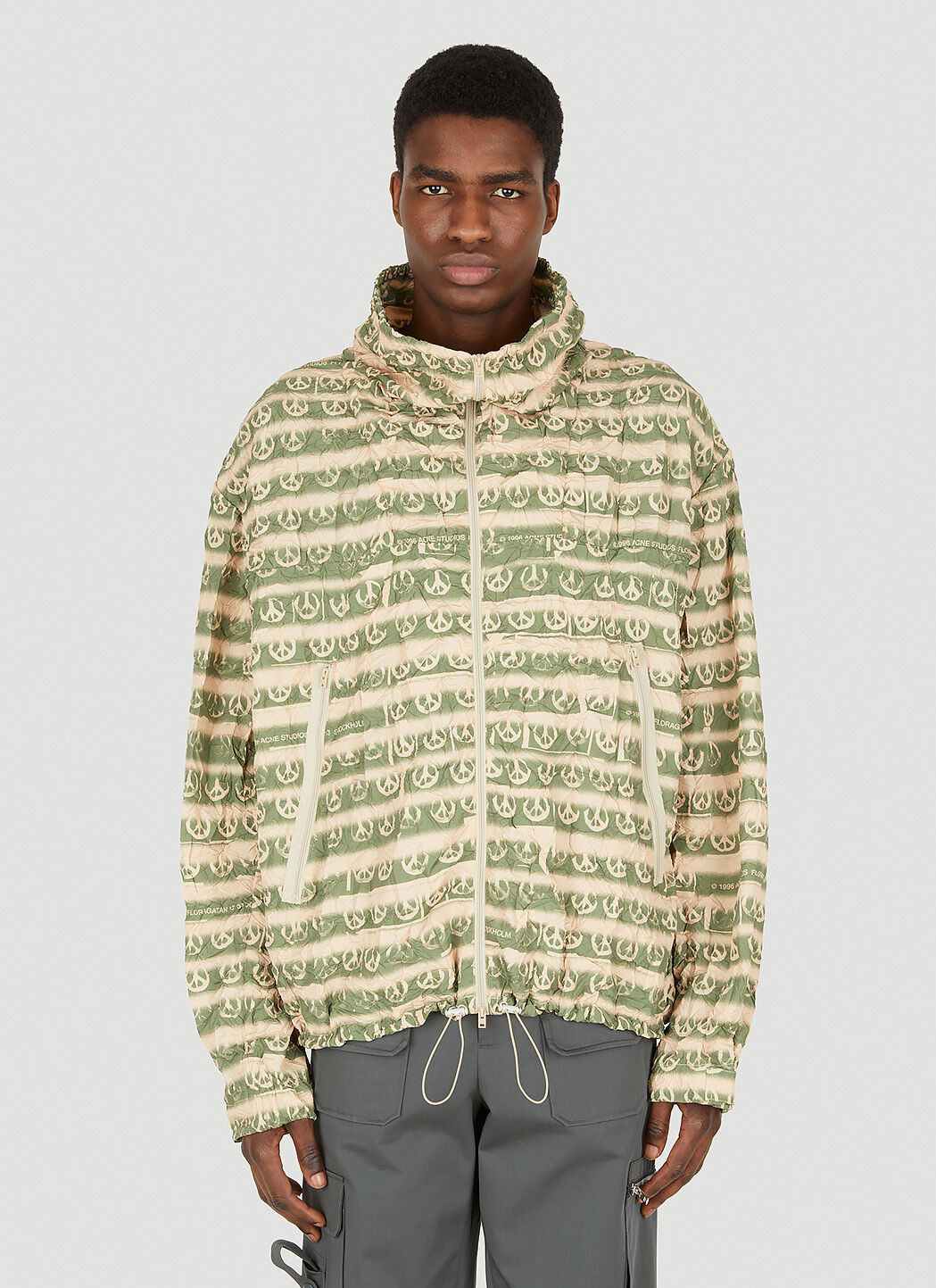 Acne green jacket best sale