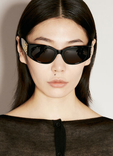 Balenciaga Bossy Round Sunglasses Black bcs0255004