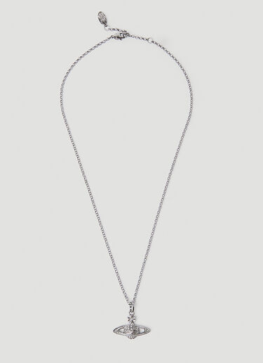 Vivienne Westwood Mini Bas Relief Necklace Silver vvw0254034
