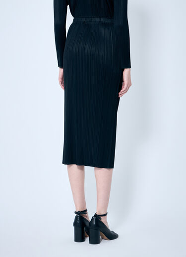 Pleats Please Issey Miyake Pleated Pencil Skirt Black plp0259024