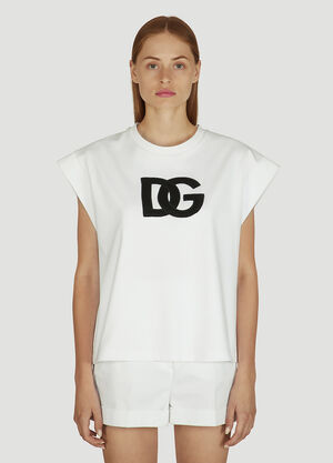 Dolce & Gabbana DG Logo T-Shirt White dol0247147