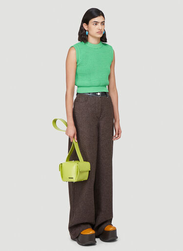Sunnei Waffle-Knit Top Green sun0242010