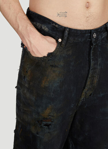 Balenciaga Destroyed Jeans Black bal0152042