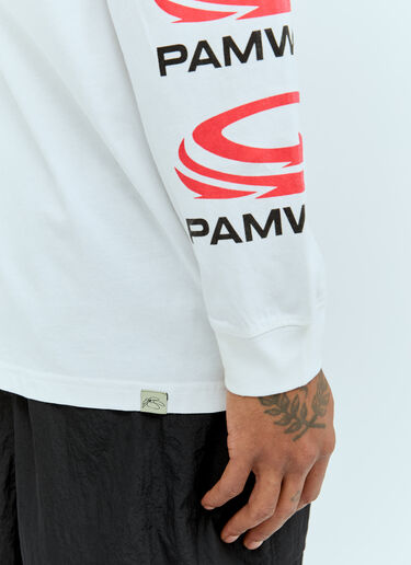 P.A.M. Logo Print T-Shirt White pam0357007