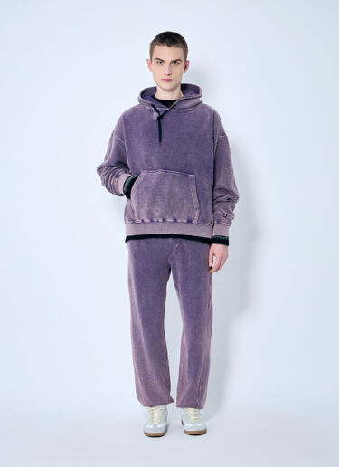 NÒMARYTHM TEXTILE Hand-Dyed Twist Hooded Sweatshirt Purple nma0158012