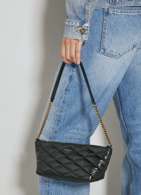 Saint Laurent Mini Quilted Leather Shoulder Bag Black sla0253140